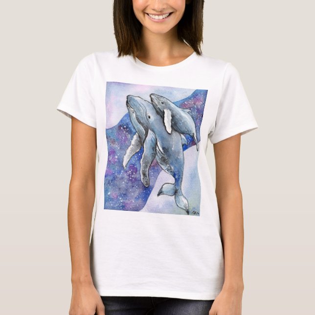 Camiseta Baleias no Star River (Frente)