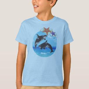 Camiseta baleias saltitantes