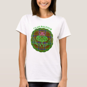 Camiseta Balfour Scottish Tartan Celtic Thistle
