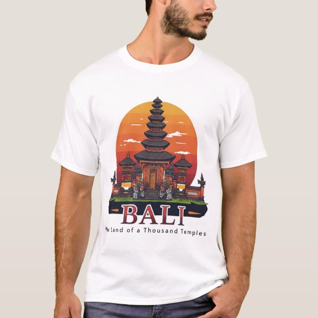 Camiseta Bali: A Terra de Mil Templos (Frente)