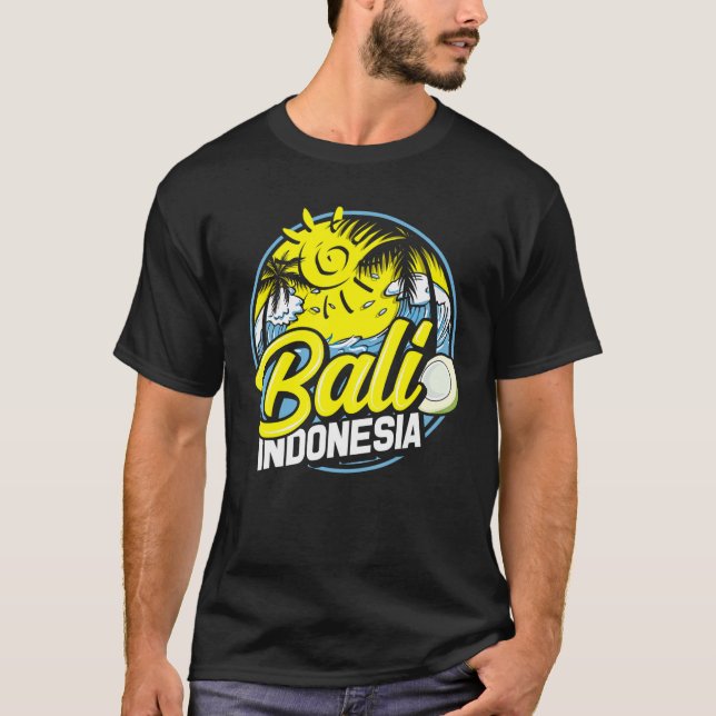 Camiseta Bali Indonésia Mulheres Homens Balinenses Viagem K (Frente)