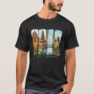 Camiseta Bali Indonésia Viagem Viagem Pincelada Souvenir