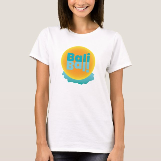 Camiseta Bali, Souvenir, Sunset, Tropical, Férias, (Frente)