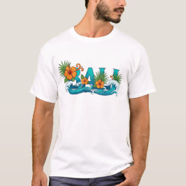Camiseta Bali T-Shirt - Tea Gráfica de Nome da Cidade Tropi