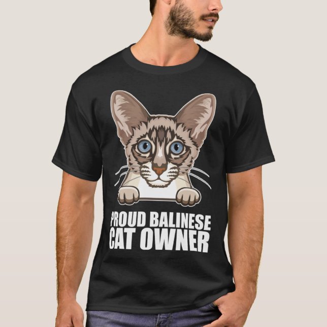 Camiseta Balinese cats  Balinese Dad  Balinese Mom  4 (Frente)