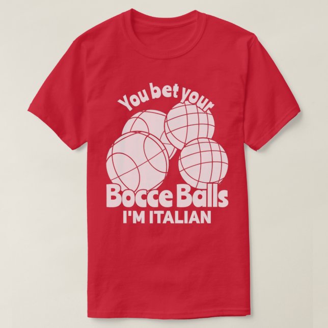 Camiseta Ball Bocci, Boliche italiana (Frente do Design)