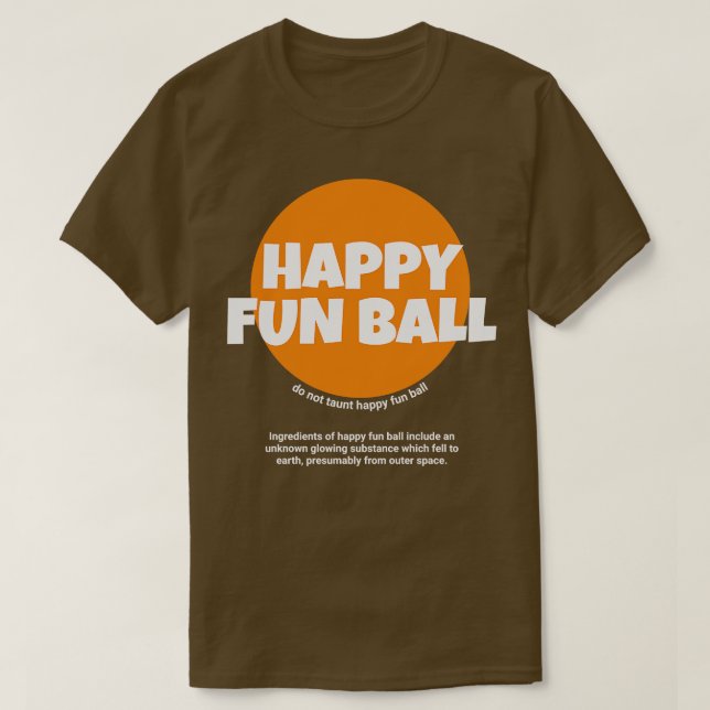 Camiseta Ball Divertido Feliz (Frente do Design)
