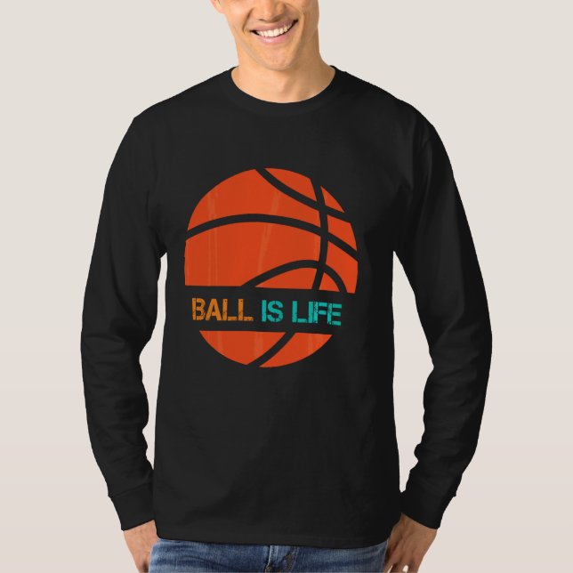 Camiseta Ball É A Equipe De Esportes Da Vida Jogadores Joga (Frente)