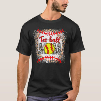 Camiseta Ball Mãe Dia de as mães Teeball Mãe Esportes Leopa