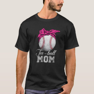Camiseta Ball Mãe Dia de as mães Teeball Mãe Vintage Mes
