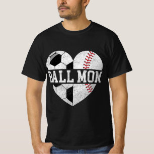Camiseta Ball Mãe, Diversão De Beisebol, Mãe