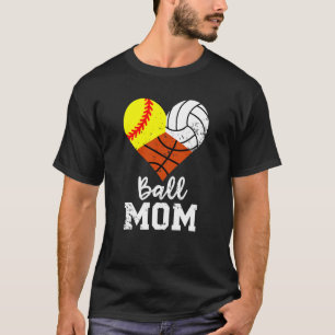 Camiseta Ball Mãe Softball Basquete de Voleibol Mãe 1