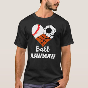 Camiseta Ball Mawmaw Heart Beball Soccer - Esfera de Basque