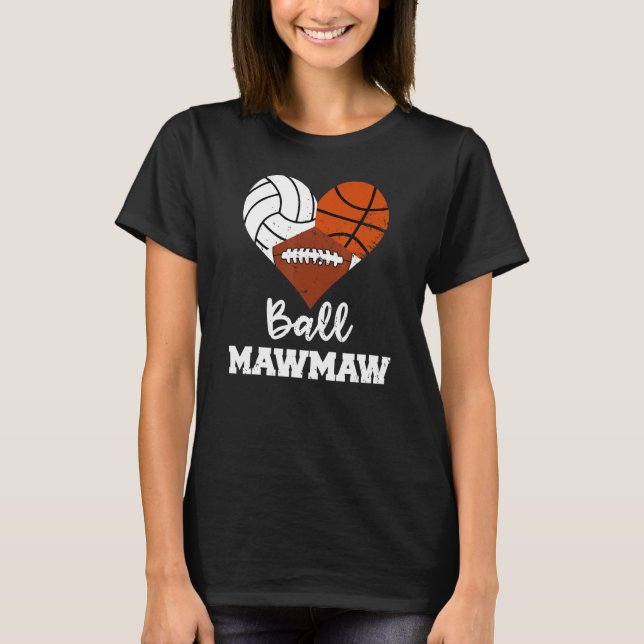 Camiseta Ball Mawmaw Heart Voleibol Futebol M (Frente)