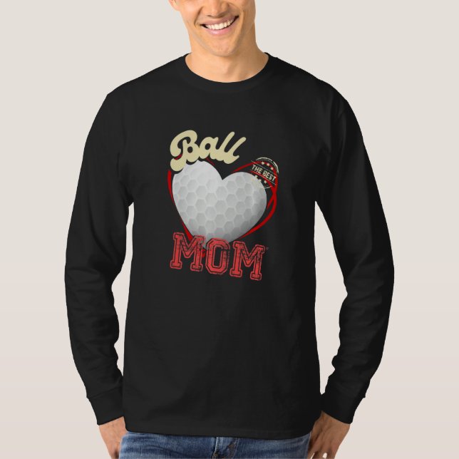 Camiseta Ball Mom Womens Cheer Golfer Mom Mother's Day Golf (Frente)