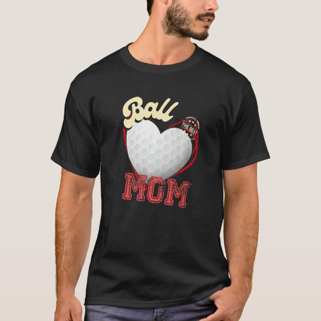 Camiseta Ball Mom Womens Cheer Golfer Mom Mother's Day Golf (Frente)