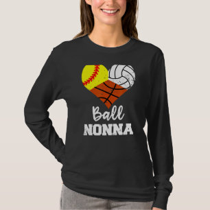 Camiseta Ball Nonna Heart Softball Basball N