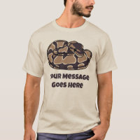 Ball Python Cobra, Brown e Tan Personalizados