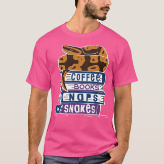 Camiseta Ball Python Coffee Books Cobras