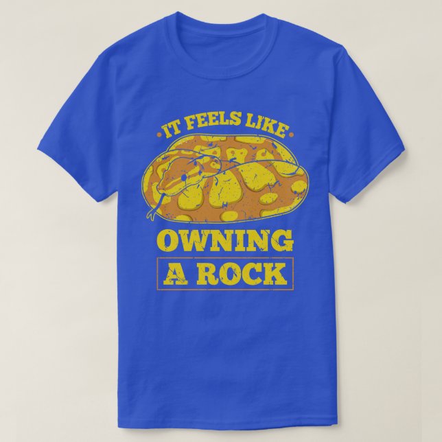 Camiseta Ball Python Rock Cobra Lover (Frente do Design)
