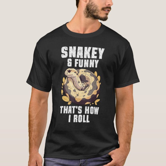 Camiseta Ball Python Snake  Reptile  Noodle Reptile Snek 2 (Frente)