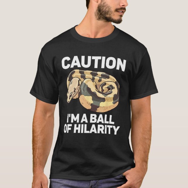 Camiseta Ball Python Snake  Reptile  Noodle Reptile Snek 6 (Frente)