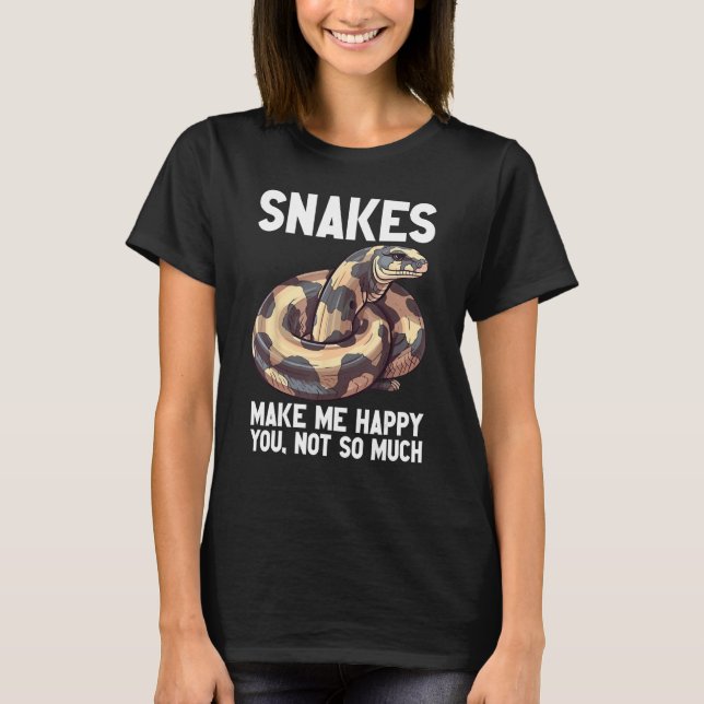 Camiseta Ball Python Snake  Reptile  Noodle Reptile Snek 8 (Frente)