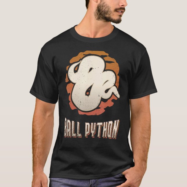 Camiseta Ball Python Vintage Retro Classic Sunset (Frente)