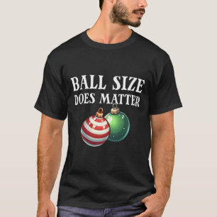 Camiseta Ball Size faz engraçada engrenagem de natal mascul