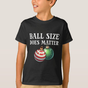 Camiseta Ball Size faz engraçada engrenagem de natal mascul