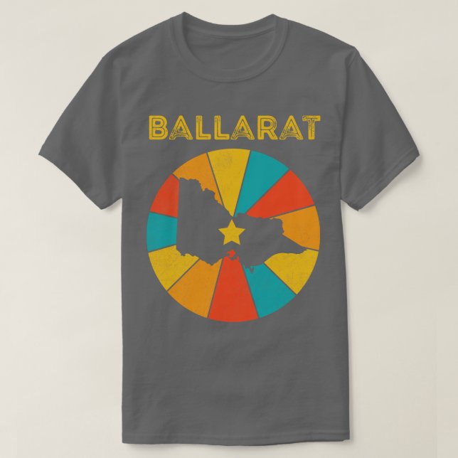 Camiseta Ballarat Victoria Vintage afressou Souvenir 1 (Frente do Design)