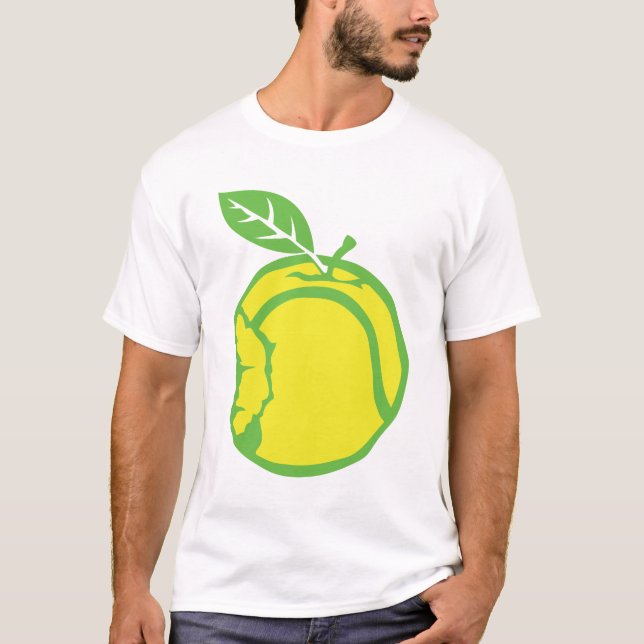 Camiseta balle tennis pomme croque apple 1 (Frente)