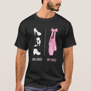 Camiseta Ballerina Balé Seus Calçados Meus Calçados Dos Ded