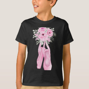 Camiseta Ballerina Calçados Flores Balé Dancer Sprin
