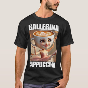 Camiseta Ballerina Cappuccina - Memória Brainrot Italiana