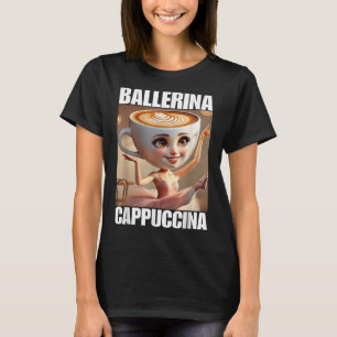 Camiseta Ballerina Cappuccina - Memória Brainrot Italiana