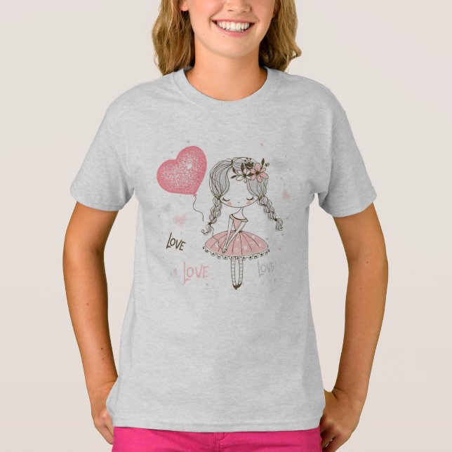 Camiseta Ballerina com Balão (Frente)