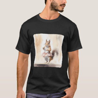 Camiseta Ballerina Esquilo Palco Dança Graciosa Por Força