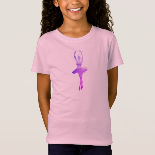 Camiseta Ballerina Pink Nutcracker Balé Dancer Girl (Frente)