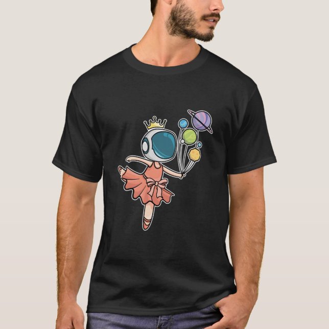 Camiseta Ballerina Space Astronaut (Frente)