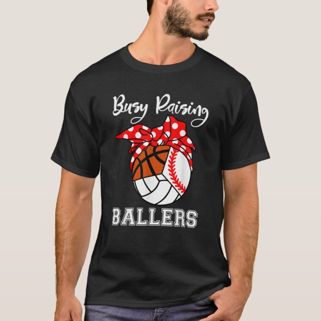Camiseta Ballers de Raising Baseball Basketbal de Voleibol (Frente)