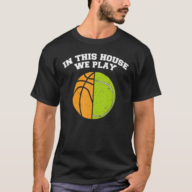 Camiseta Ballers Jogamos Ball Mãe Pai Basquete (Frente)