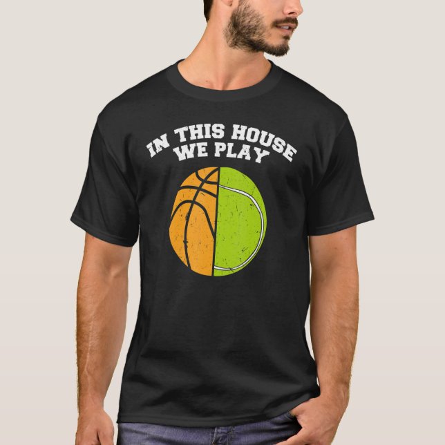 Camiseta Ballers Jogamos Ball Mãe Pai Basquete (Frente)