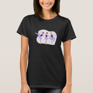 Camiseta Ballet Artístico Bailarina Ponta Barr Gráfico