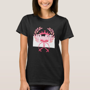 Camiseta Ballet Artístico Bailarina Ponta Barr Gráfico 7