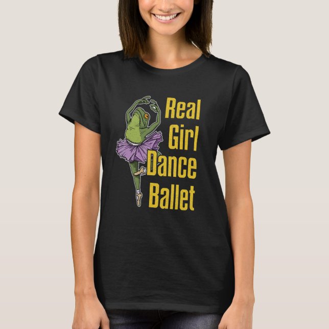 Camiseta Ballet Ballerina Dancer Ballet Dance Costumes Frog (Frente)