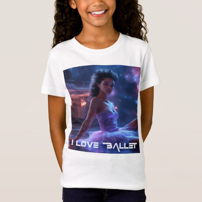 CAMISETA BALLET - EU AMO BALLET (Frente)