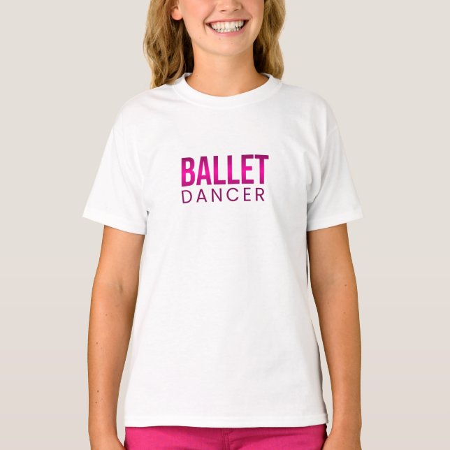 Camiseta Ballet Oversized Shirt Ballet Dancers Gift Kids (Frente)
