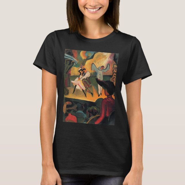Camiseta Ballet Russes, Ballet Russo por August Macke (Frente)