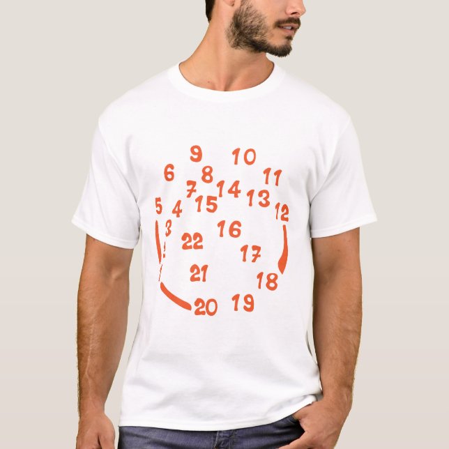 Camiseta ballon basketball forme chiffre numero 1 (Frente)